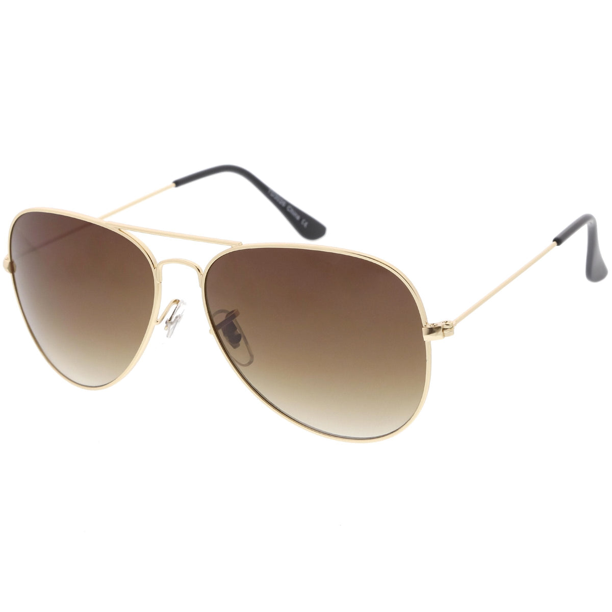 Large Full Metal Aviator Gradient Lens Sunglasses C764 60mm