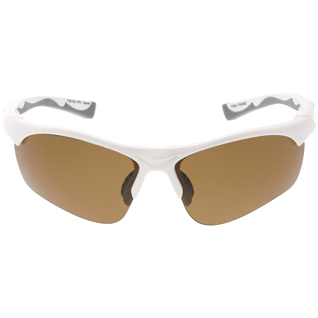 Premium Half Frame Polarized TR-90 Sports Wrap Sunglasses C818 70mm