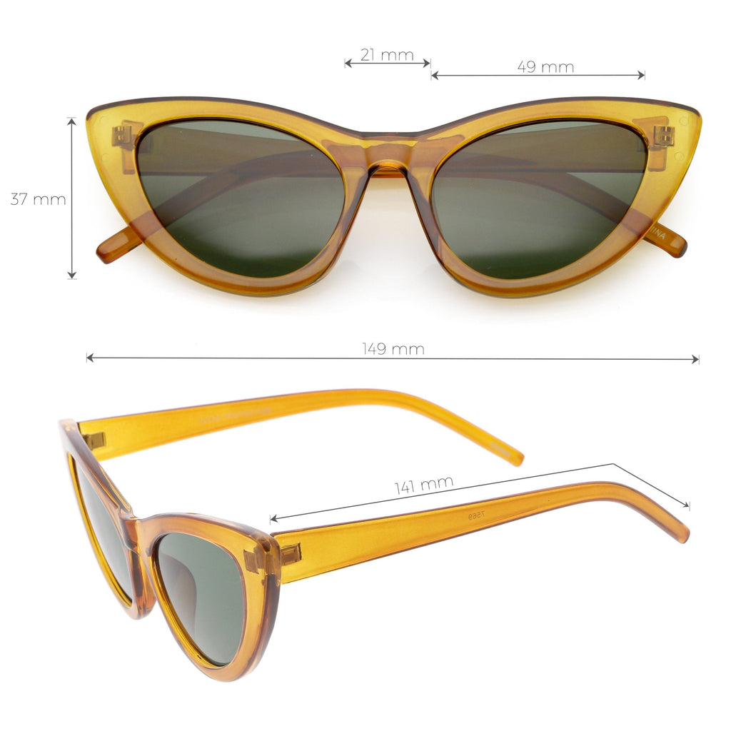 Women's Retro 1950's Oversize Cat Eye Sunglasses C750