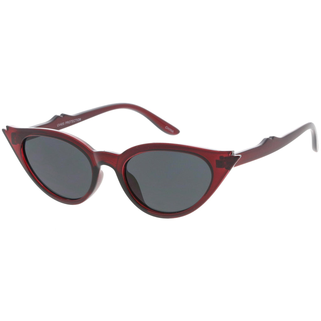 Women's Retro 1950's Notched Cat Eye Sunglasses C756