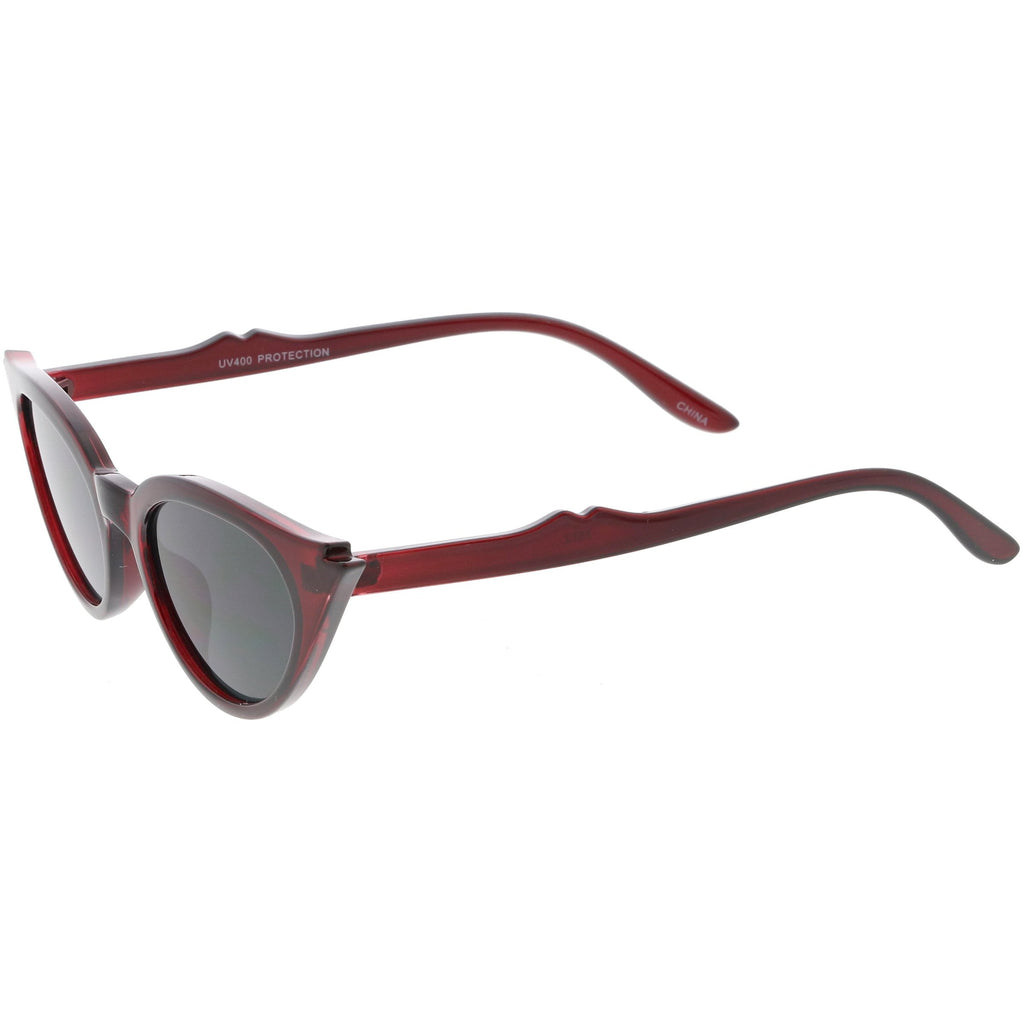 Women's Retro 1950's Notched Cat Eye Sunglasses C756