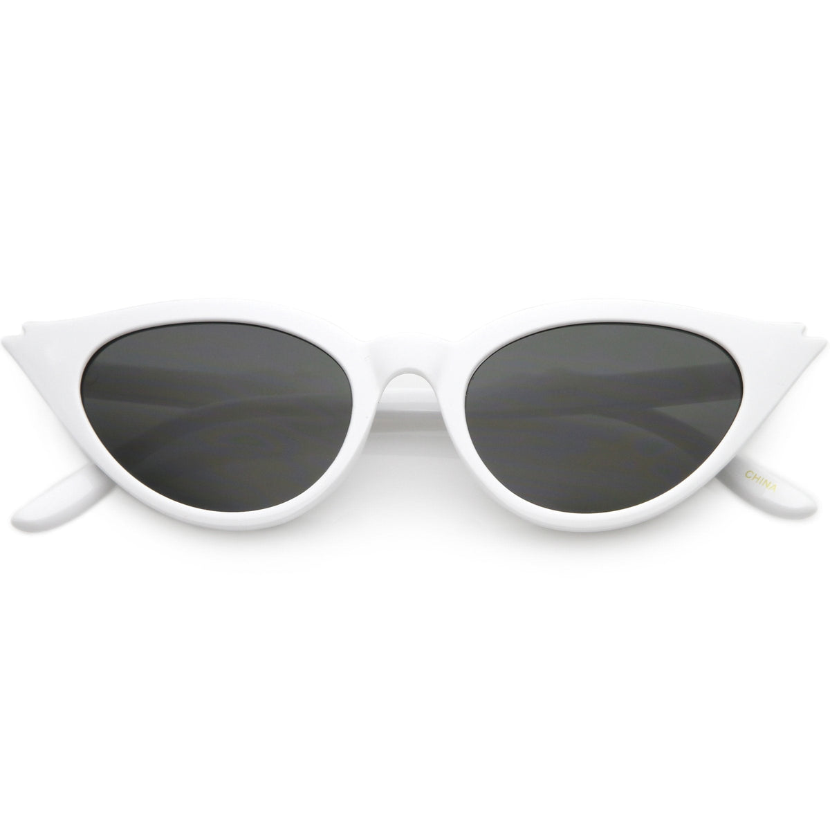 Women's Retro 1950's Notched Cat Eye Sunglasses C756