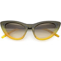 Women's Oversize Translucent Gradient Lens Cat Eye Sunglasses C749