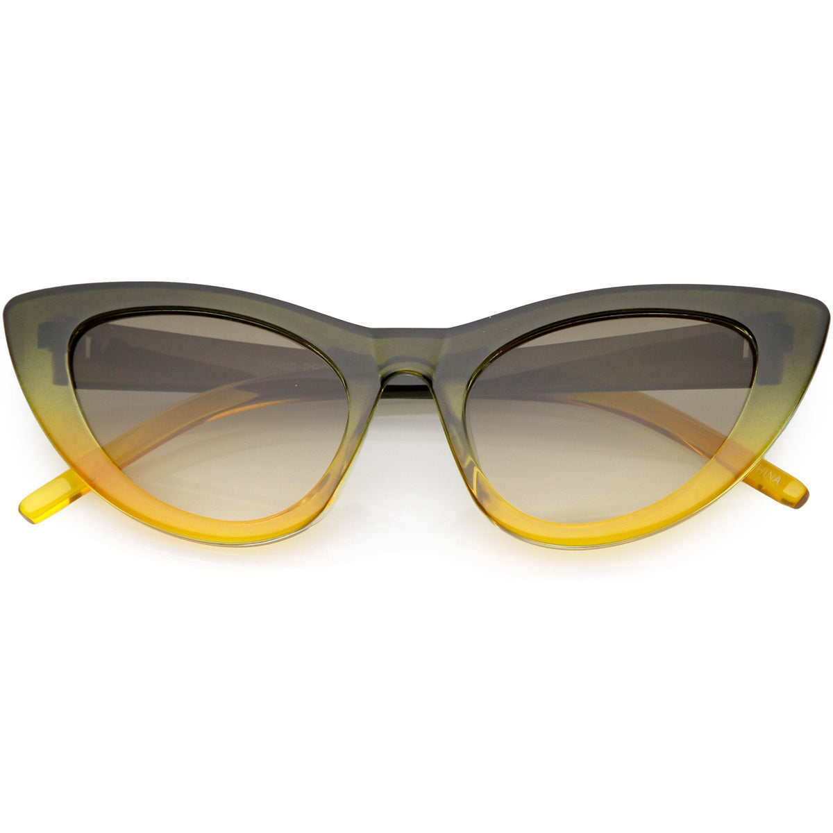 Women's Oversize Translucent Gradient Lens Cat Eye Sunglasses C749