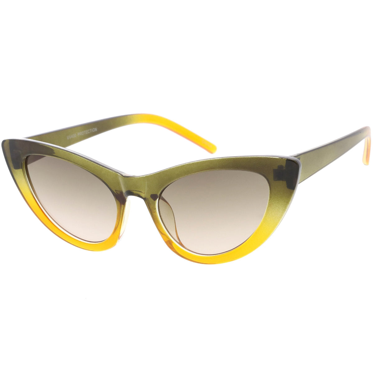 Women's Oversize Translucent Gradient Lens Cat Eye Sunglasses C749