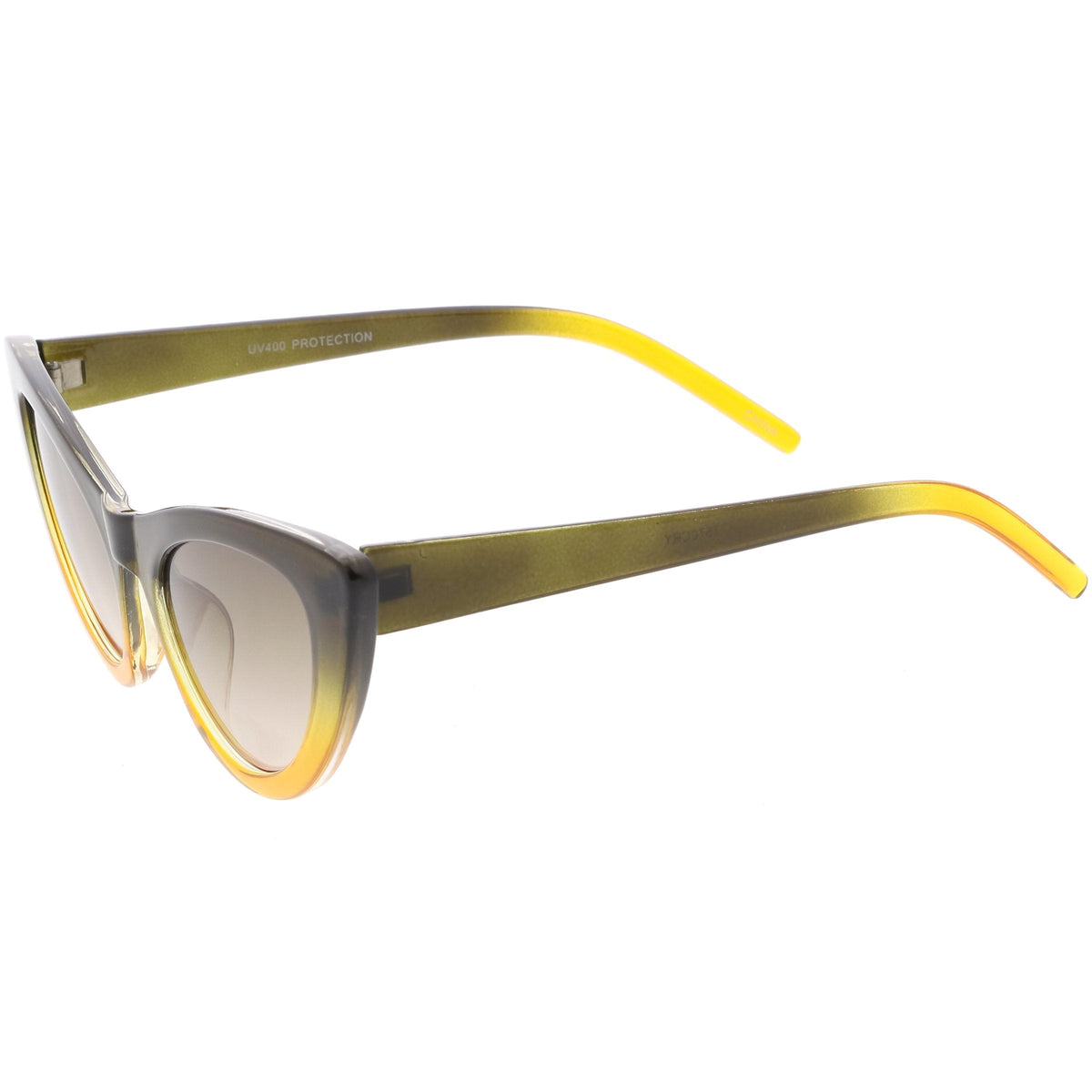 Women's Oversize Translucent Gradient Lens Cat Eye Sunglasses C749