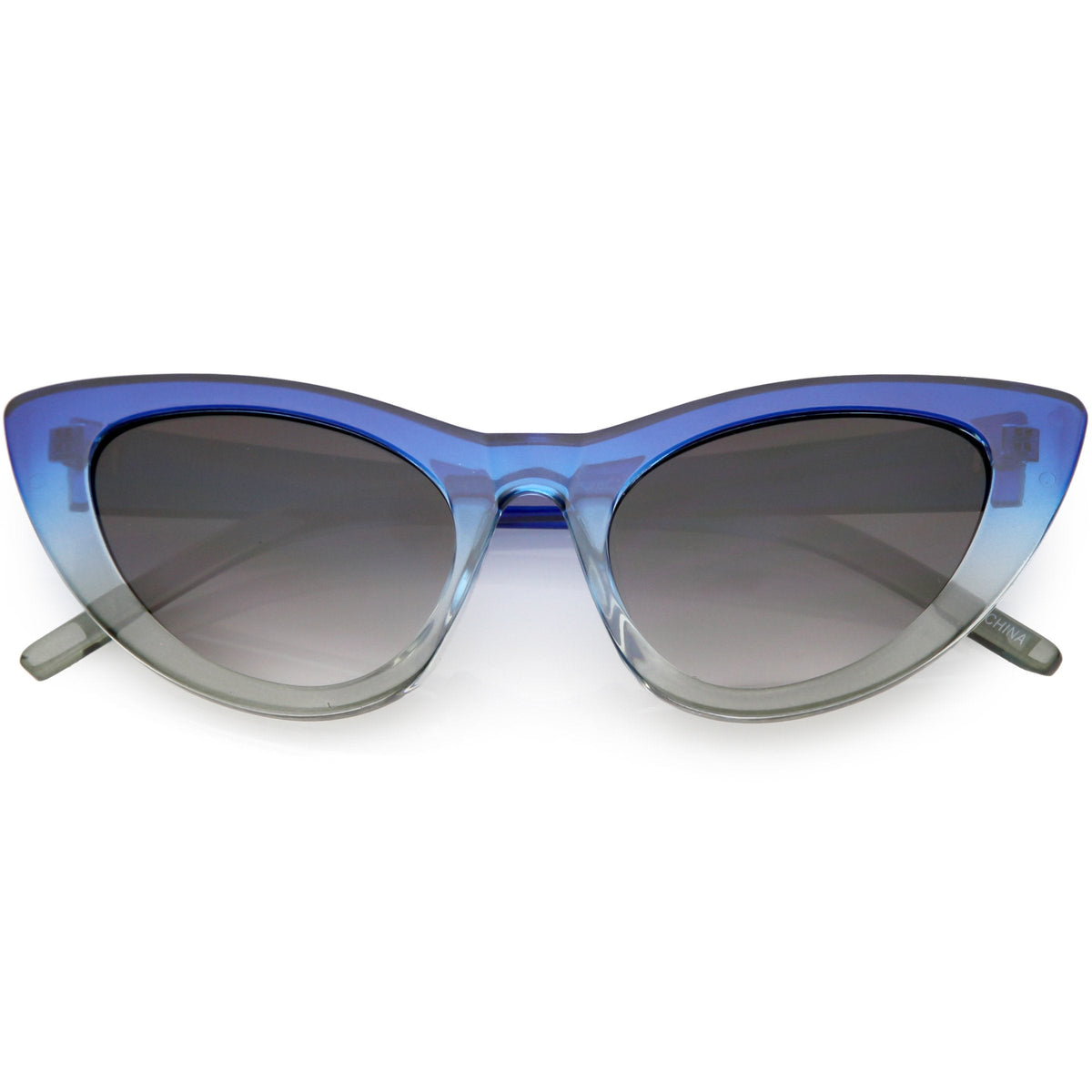 Women's Oversize Translucent Gradient Lens Cat Eye Sunglasses C749