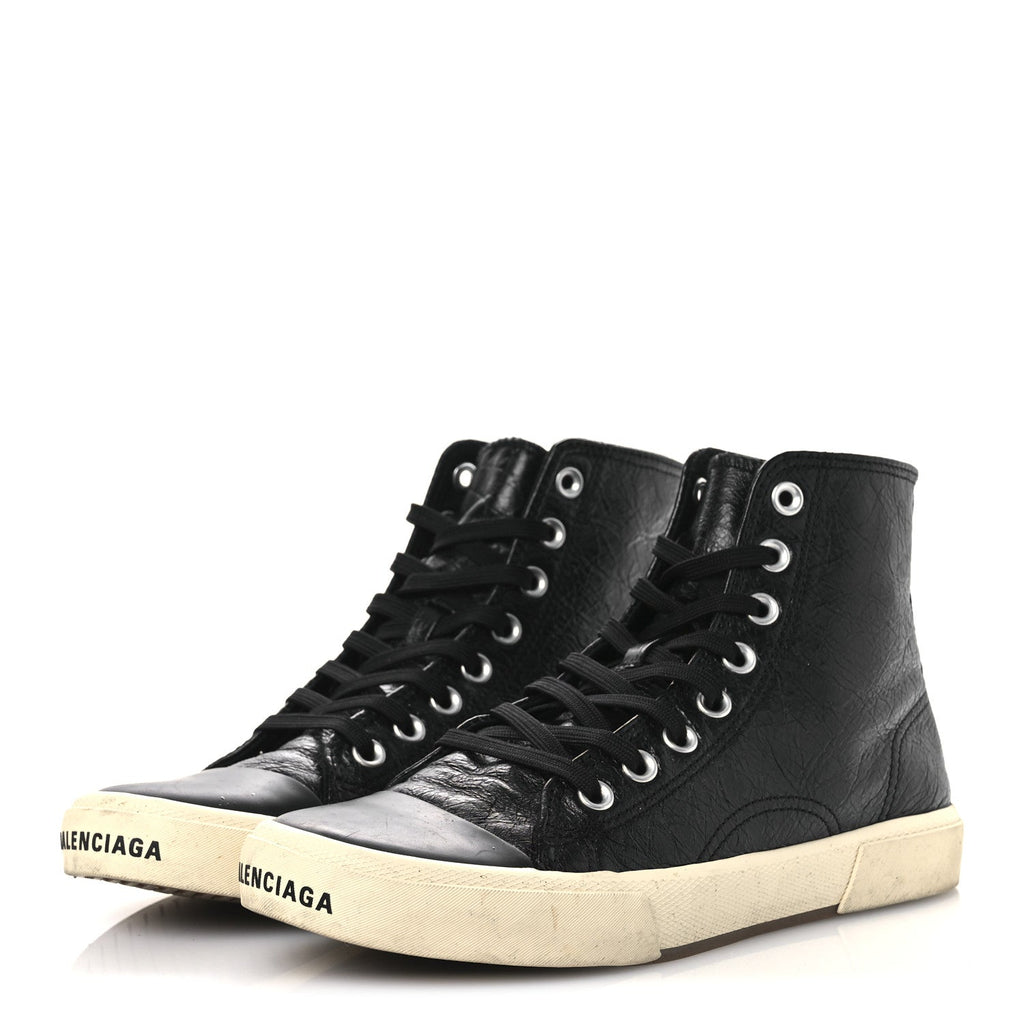 Agneau Arena Womens Paris High Top Sneakers 39 Black