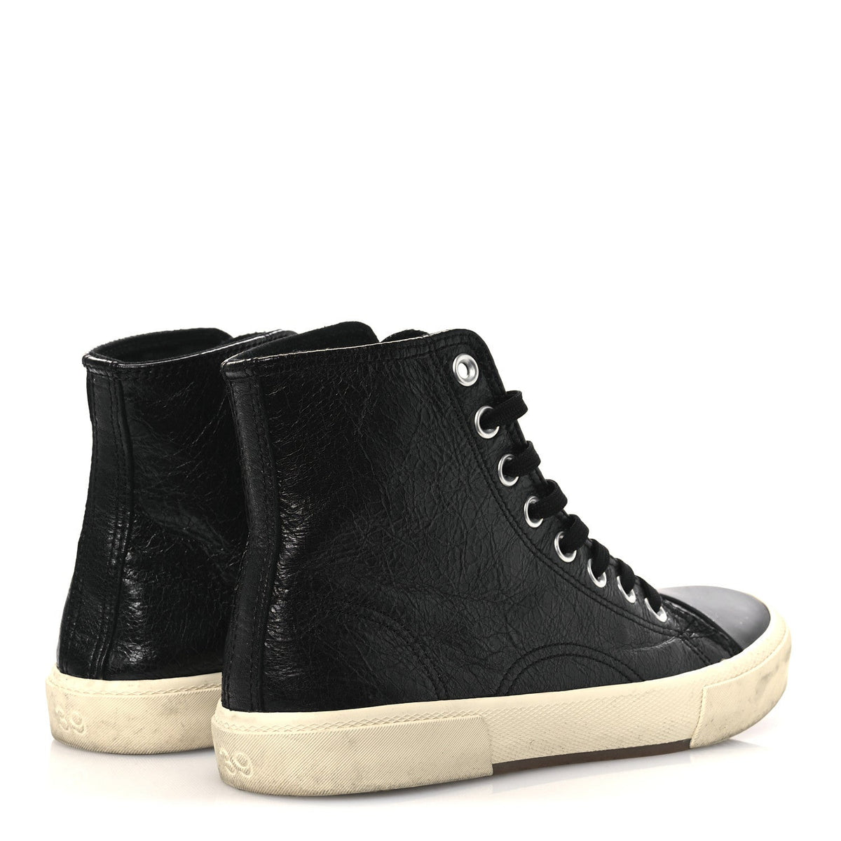 Agneau Arena Womens Paris High Top Sneakers 39 Black