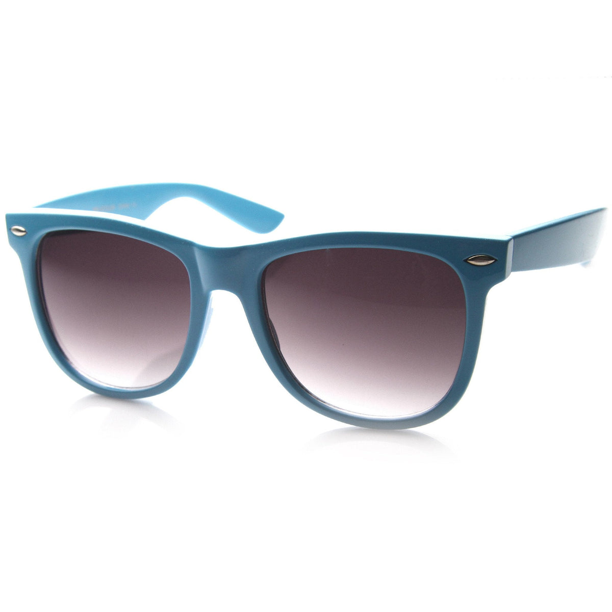 Trendy Large Retro Colorful Horned Rim Frame Sunglasses 8726