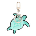 Monogram Turtle Bag Charm Key Holder Green