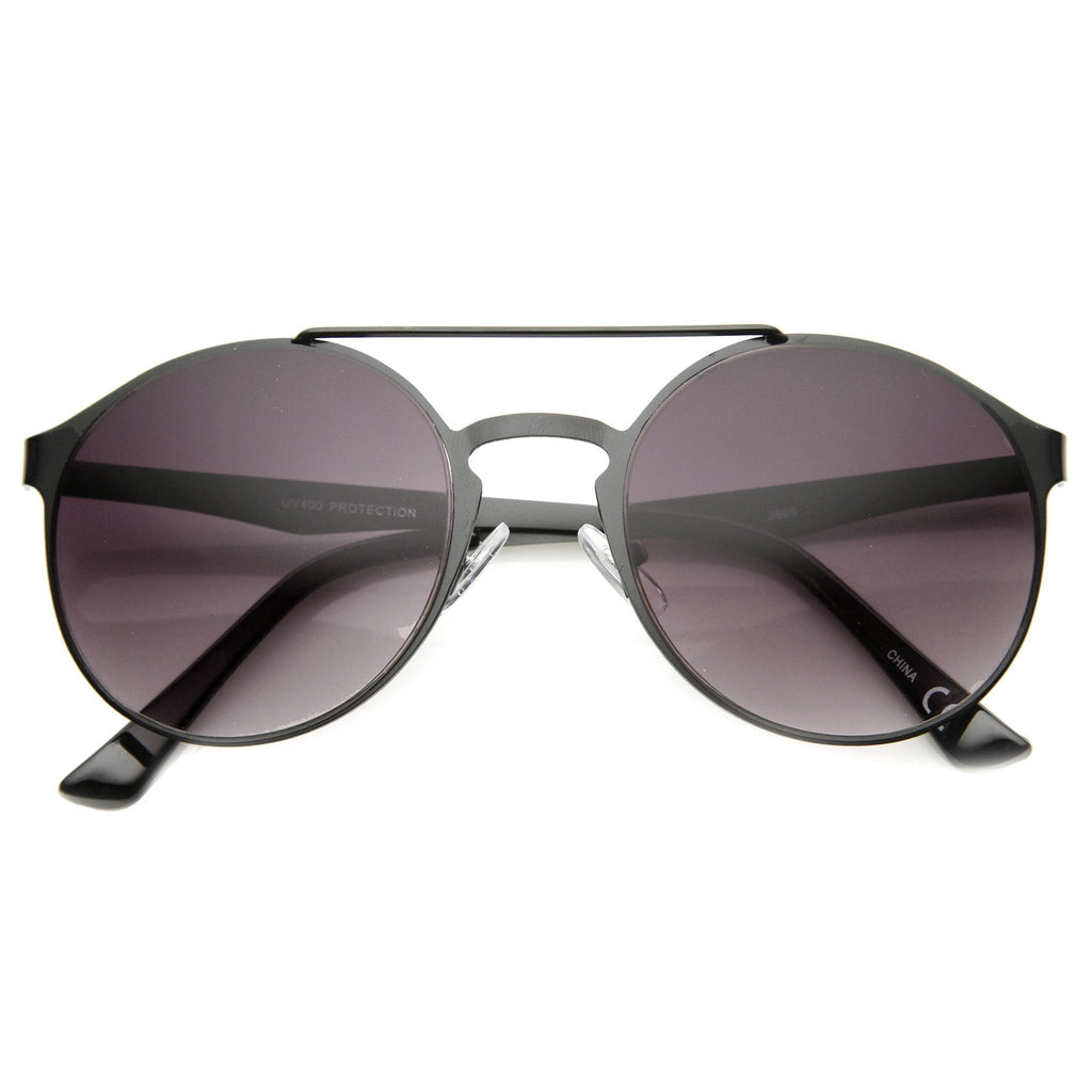 Retro Steampunk Fashion Round Metal Sunglasses 9818