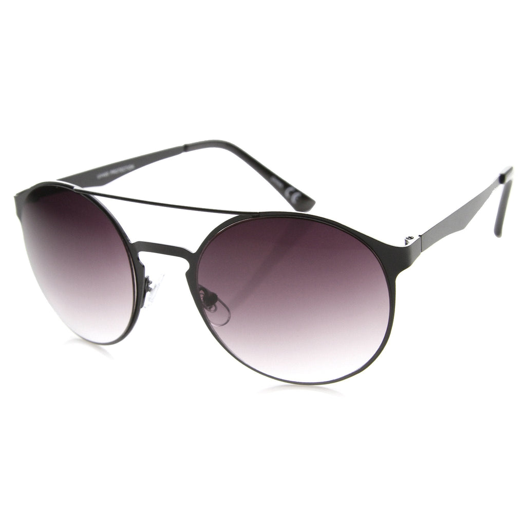 Retro Steampunk Fashion Round Metal Sunglasses 9818