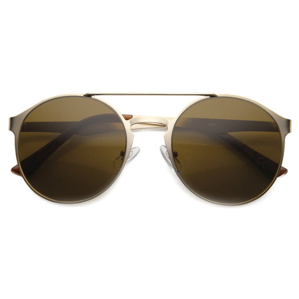Retro Steampunk Fashion Round Metal Sunglasses 9818