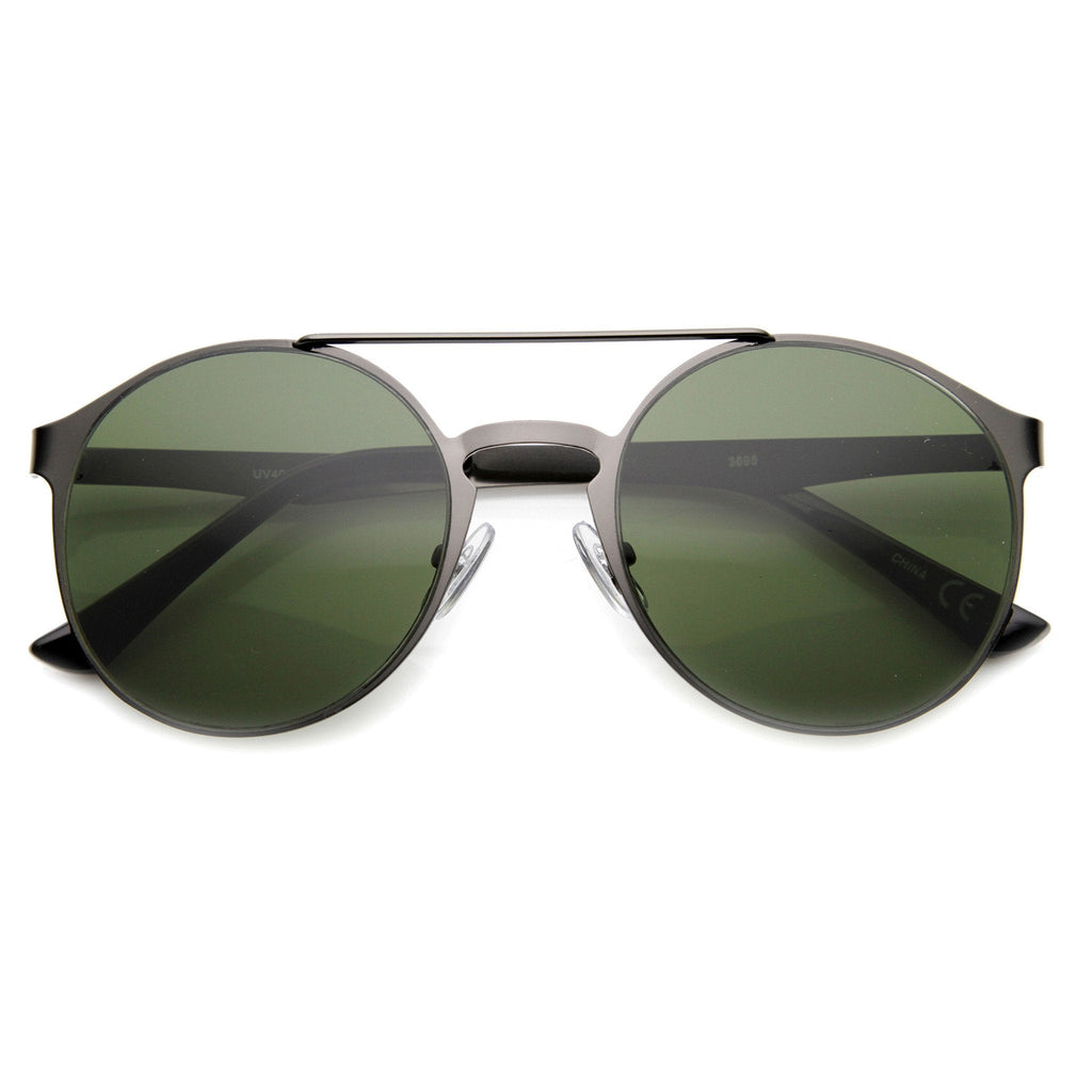 Retro Steampunk Fashion Round Metal Sunglasses 9818