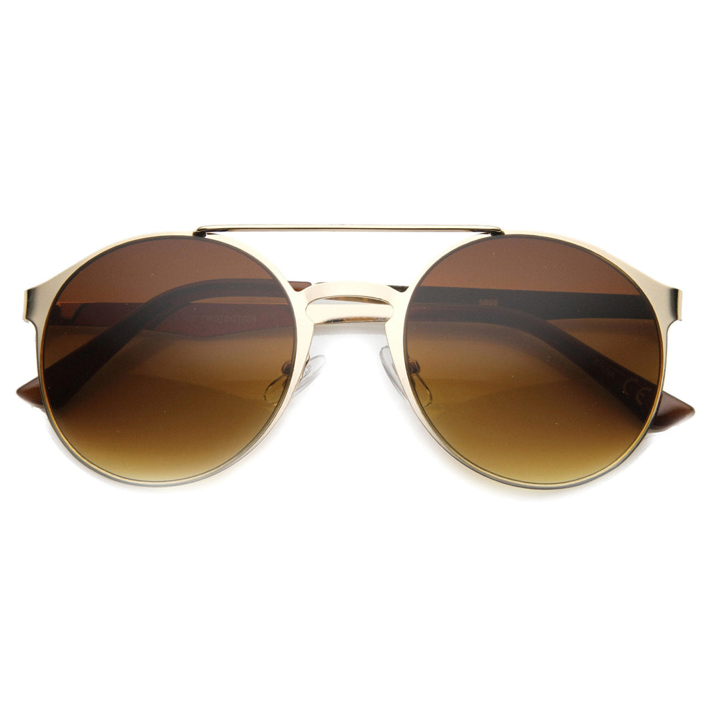 Retro Steampunk Fashion Round Metal Sunglasses 9818