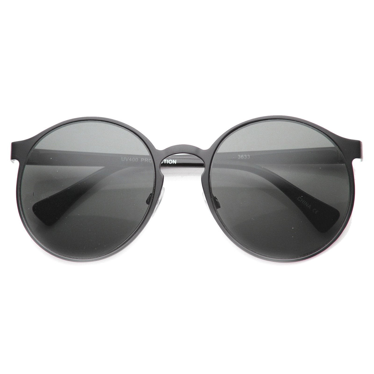 Retro Steampunk Dapper Fashion Round P3 Metal Sunglasses 9815
