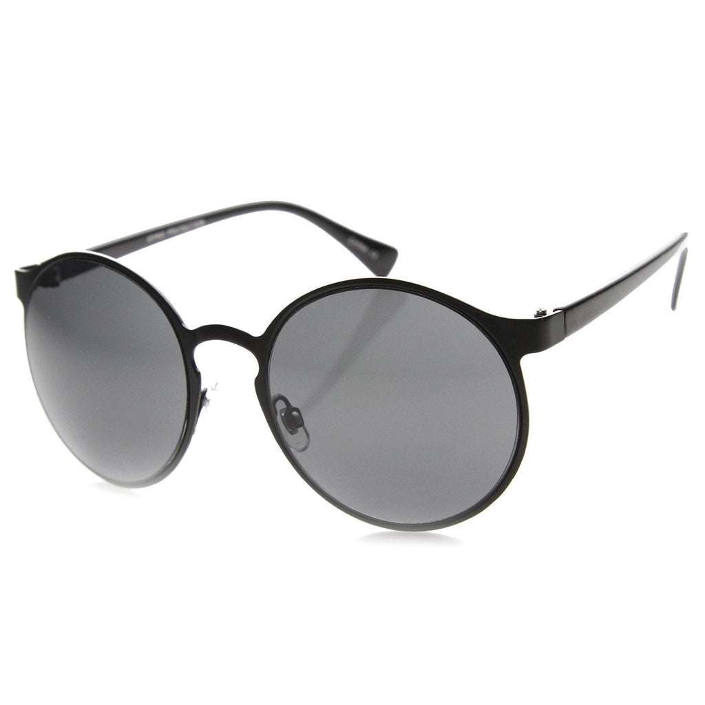 Retro Steampunk Dapper Fashion Round P3 Metal Sunglasses 9815