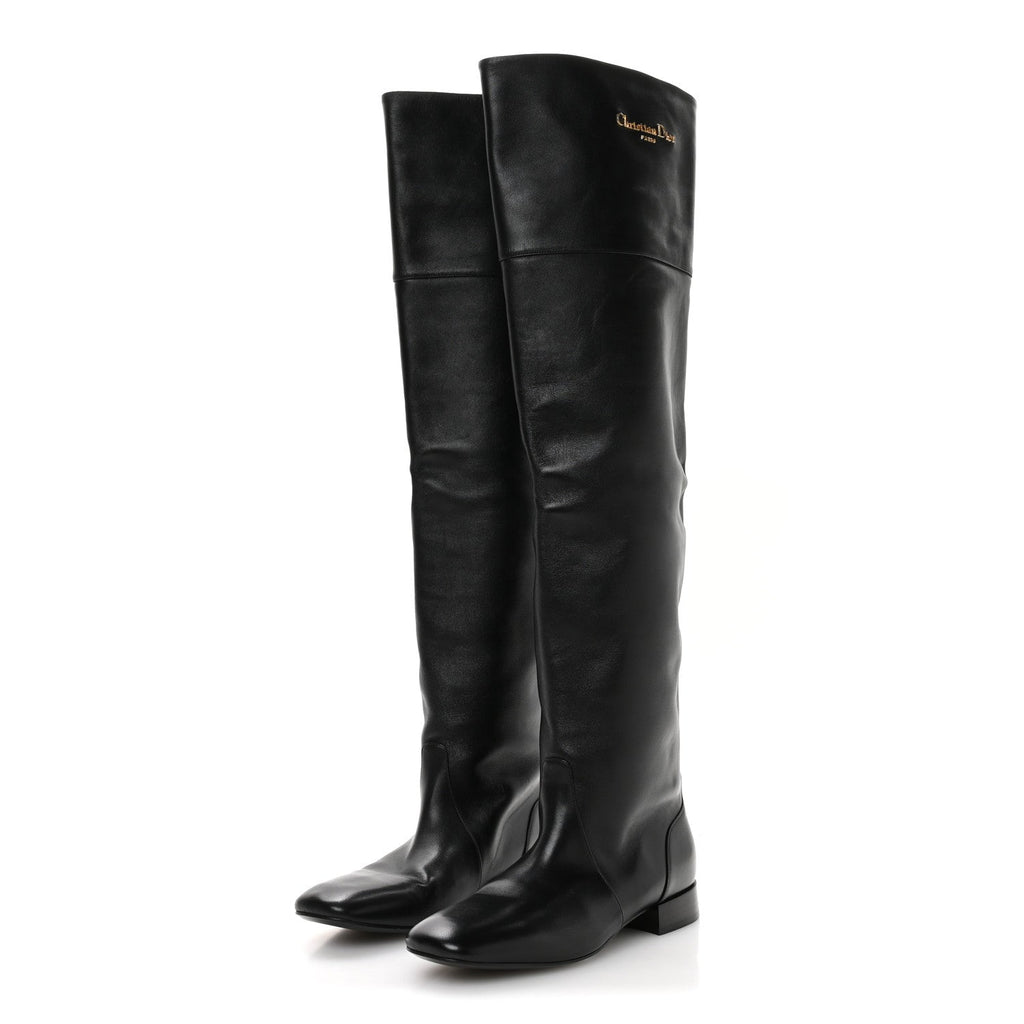 Calfskin D-Town Boots 37.5 Black