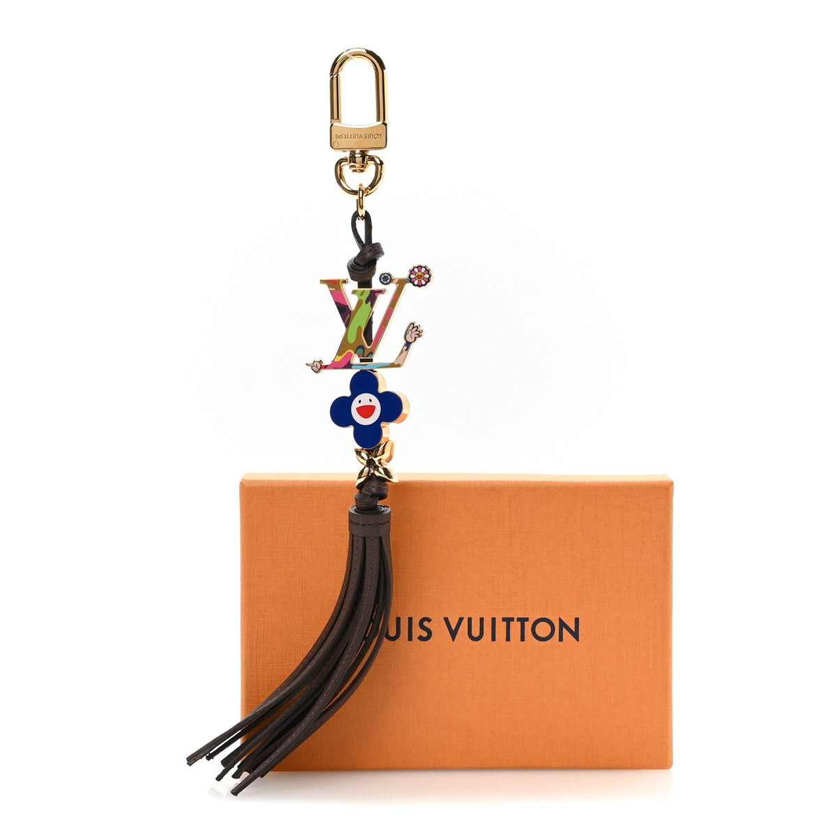 LV X TM LV Bloom Superflat Key Holder Multicolor