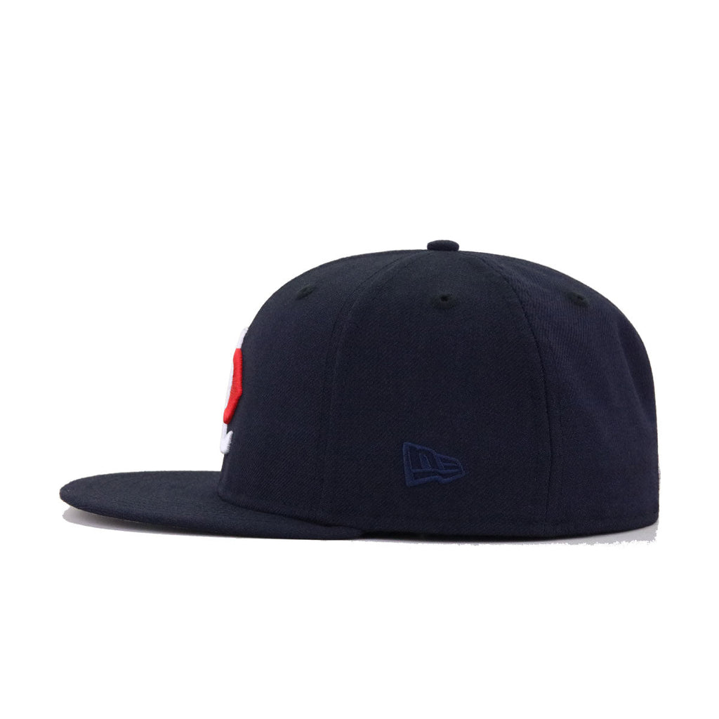Minnesota Twins Navy Upside Down New Era 59Fifty Fitted