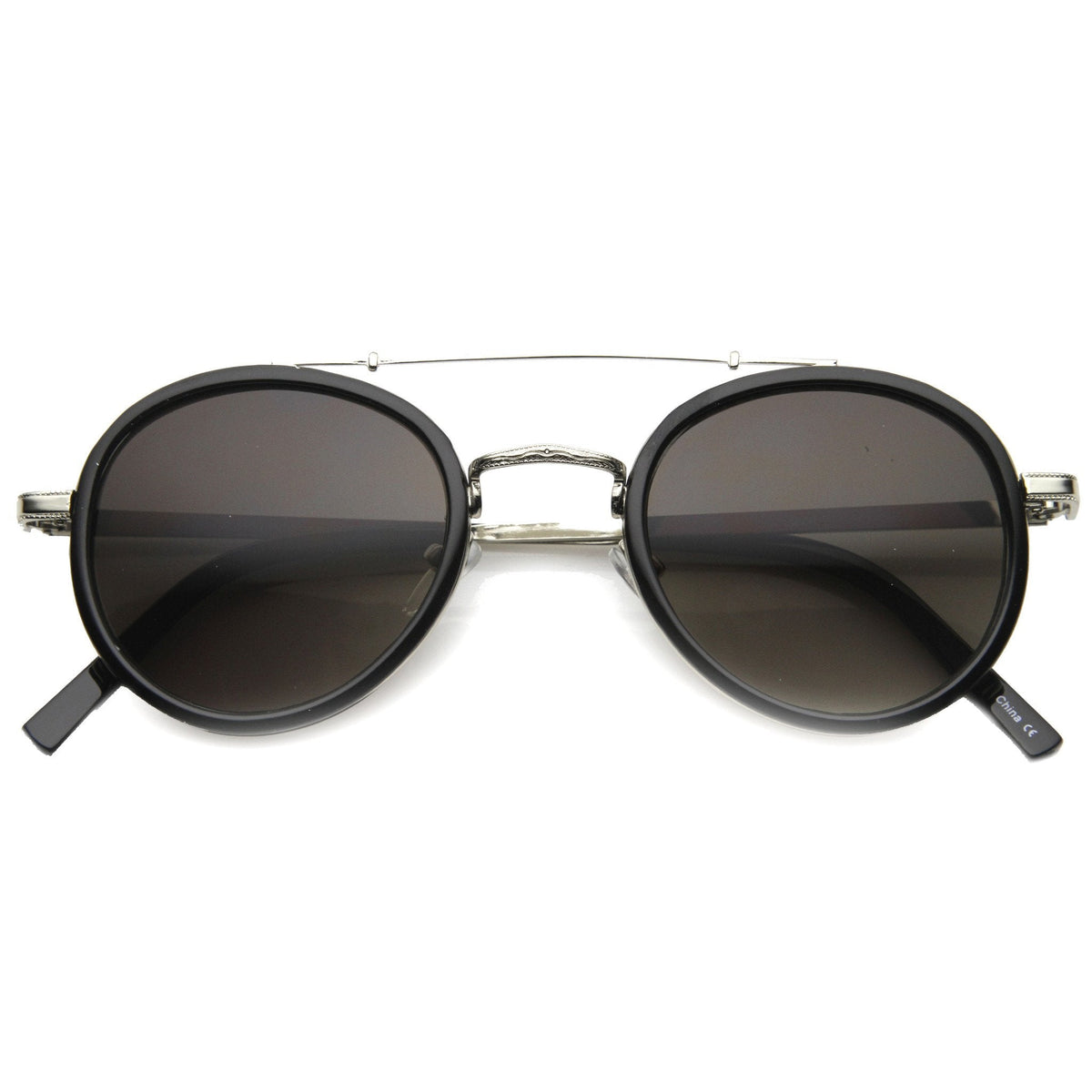 Retro Vintage Dapper Round Aviator Sunglasses 9921