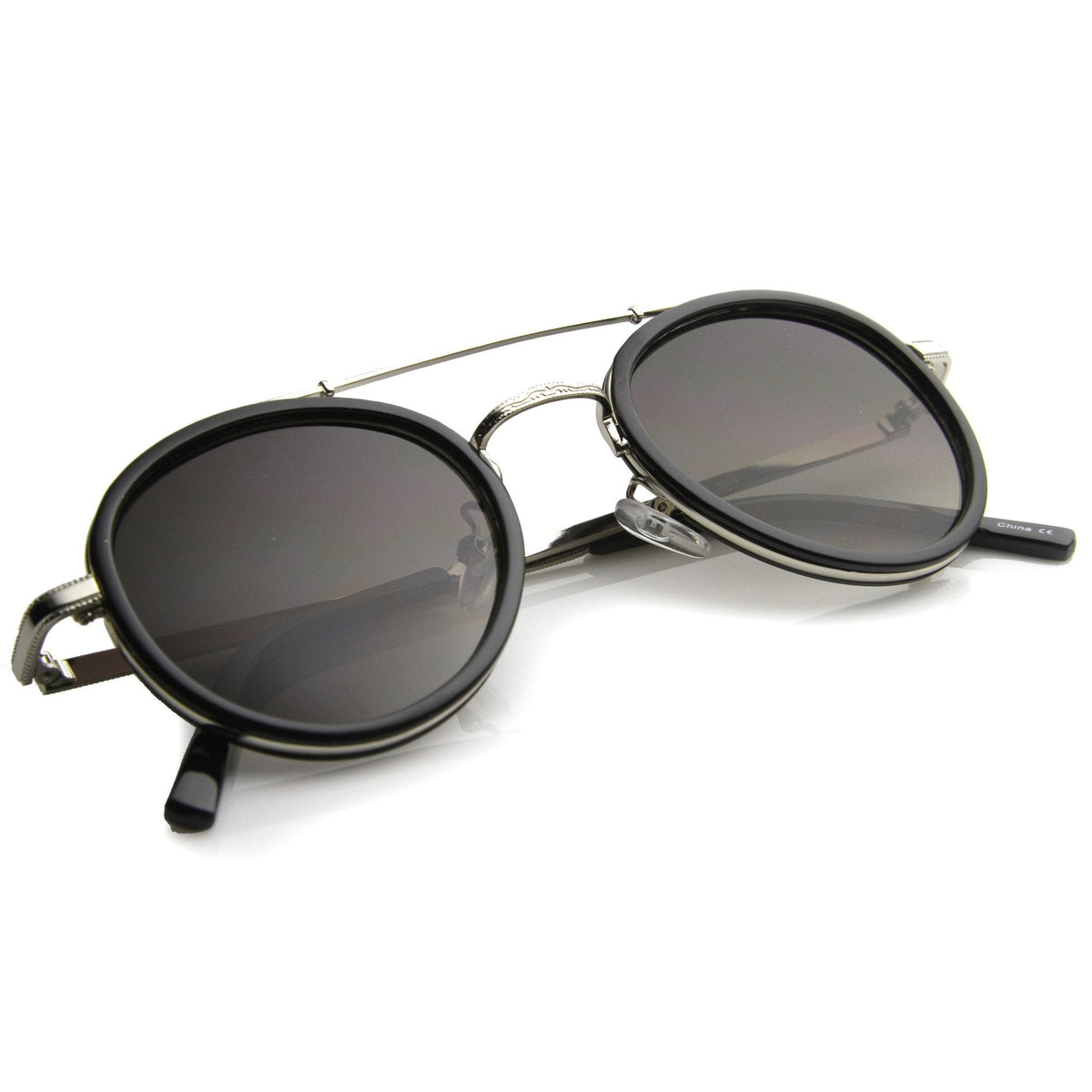 Retro Vintage Dapper Round Aviator Sunglasses 9921