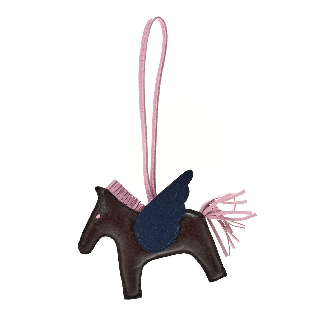 Milo Lambskin Grigri Rodeo Pegase Horse Bag Charm MM Rouge Sellier Mauve Sylvestre Bleu Saphir