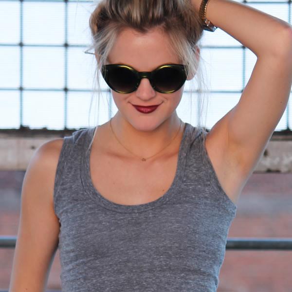 Womens Chic Retro Round Circle Cateye Sunglasses 8978