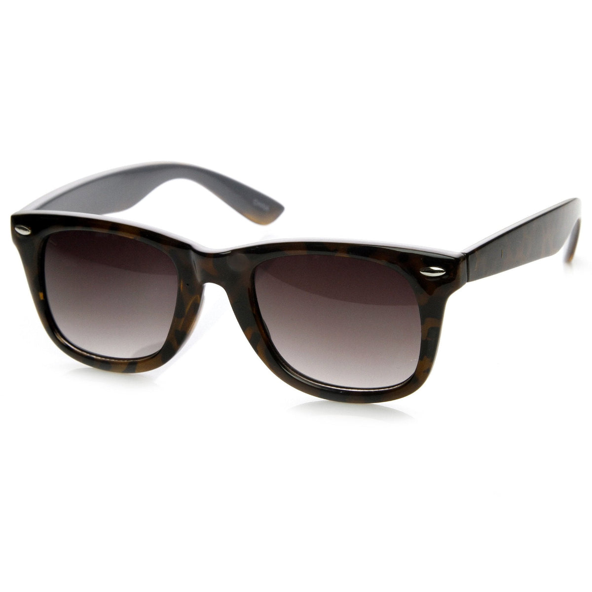 Retro Horned Rim Tortoise Pastel Two Tone Sunglasses 9166