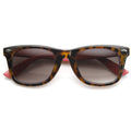 Retro Horned Rim Tortoise Pastel Two Tone Sunglasses 9166