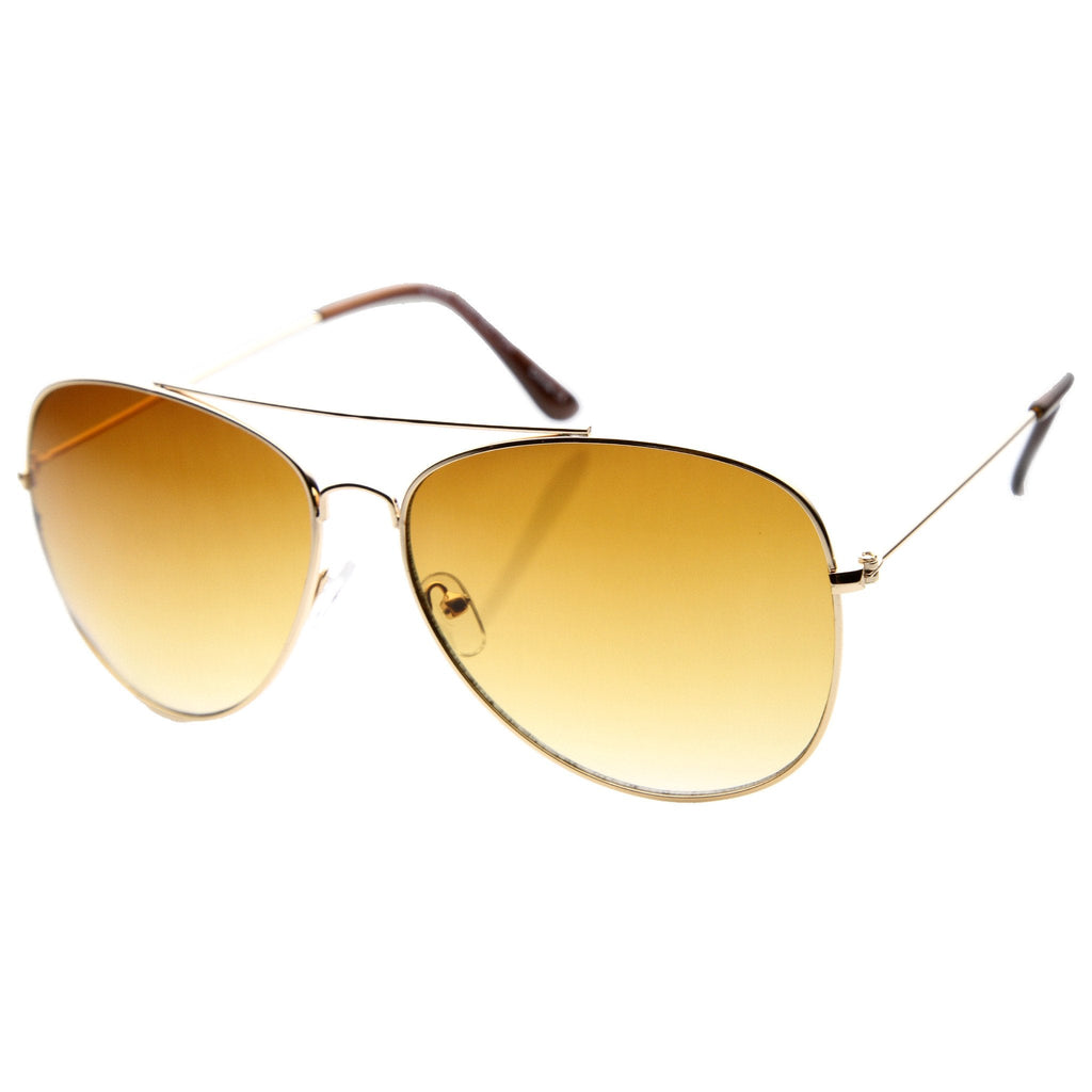 Oversize Large Full Metal Aviator Sunglasses 60mm 9682
