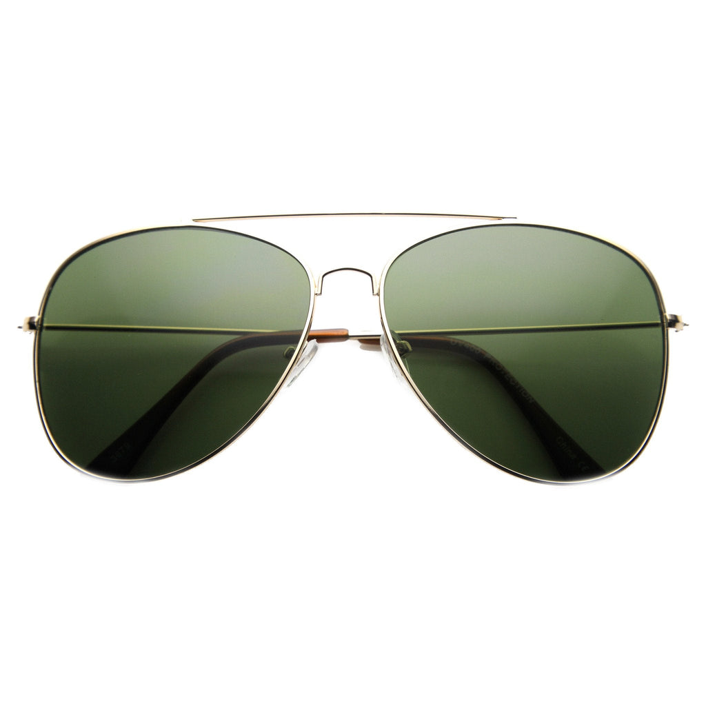 Oversize Large Full Metal Aviator Sunglasses 60mm 9682