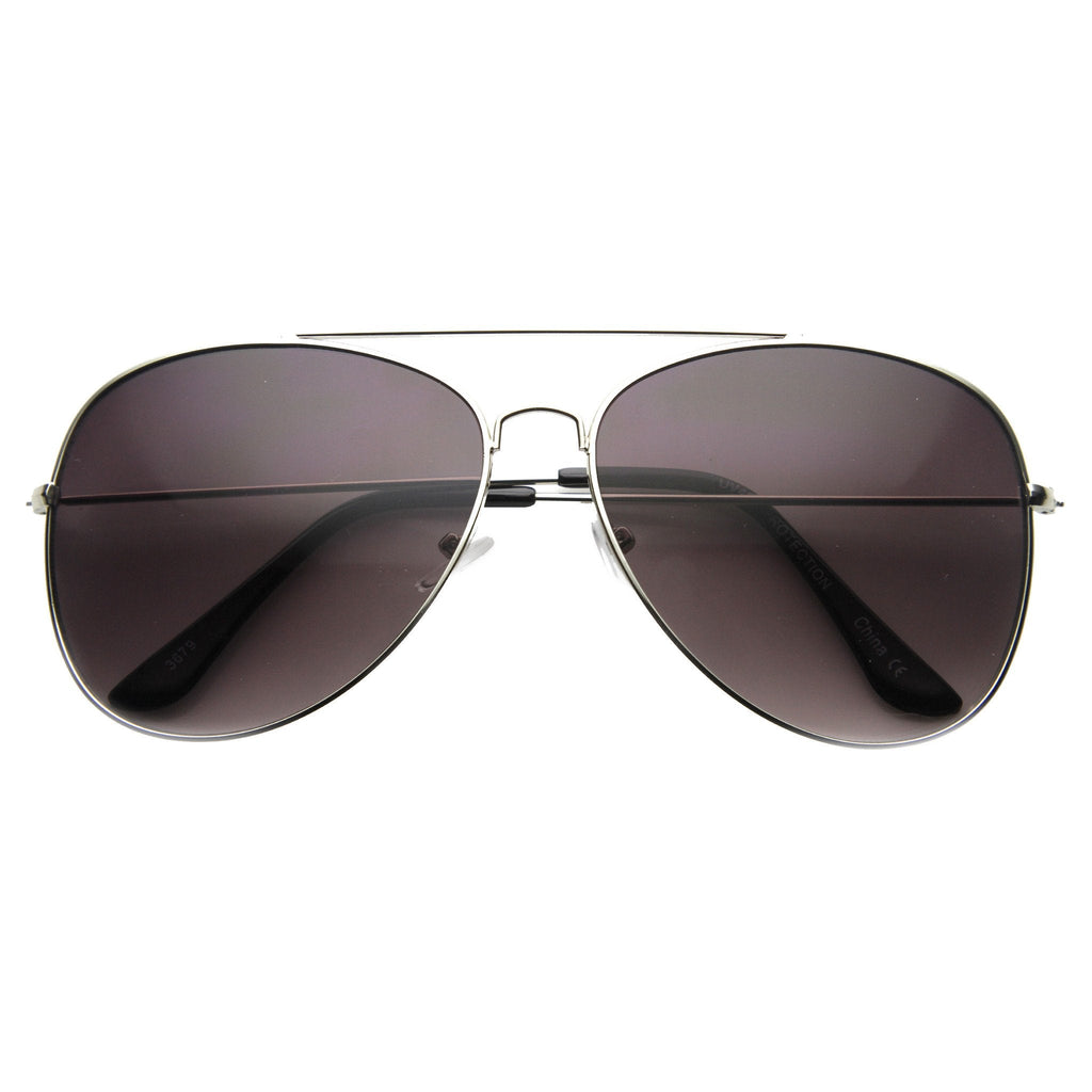 Oversize Large Full Metal Aviator Sunglasses 60mm 9682