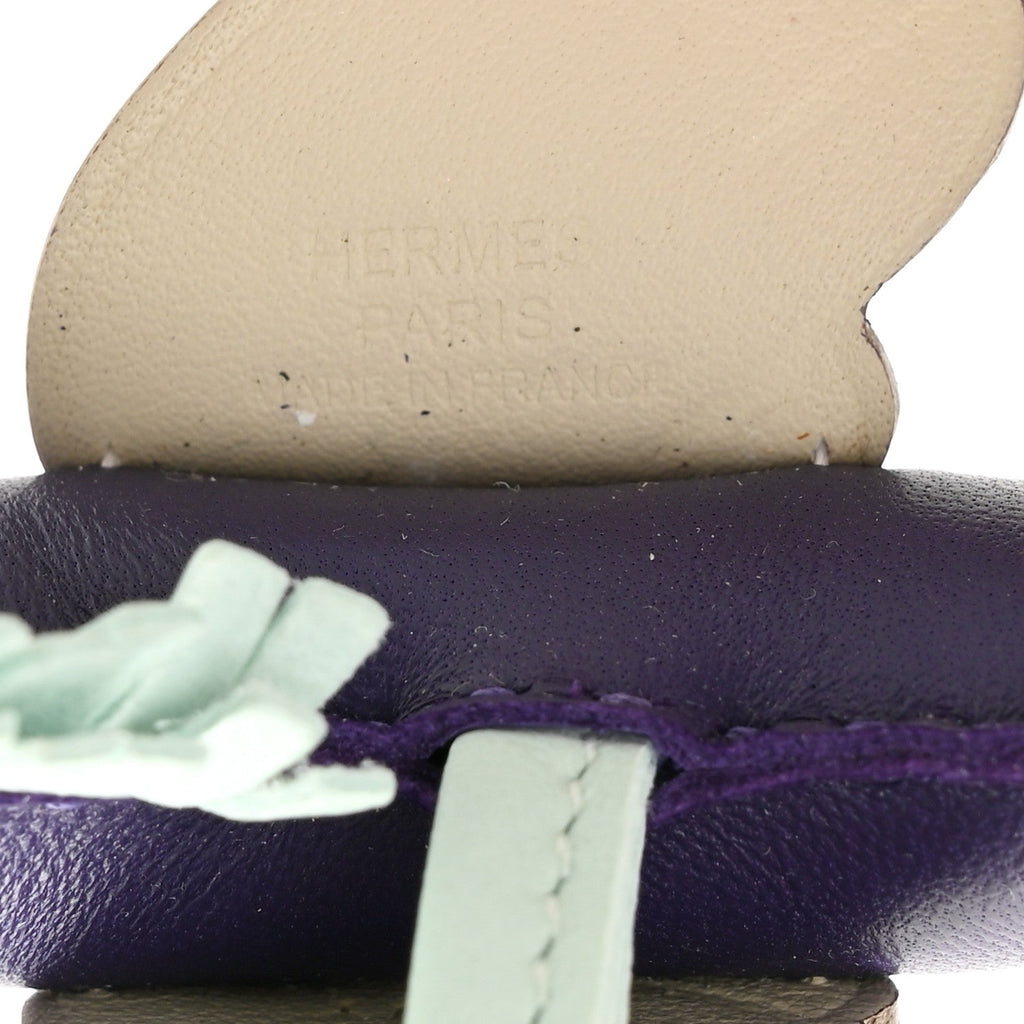 Milo Lambskin Grigri Rodeo Pegase Horse Bag Charm PM Purple Vert Peppermint Craie
