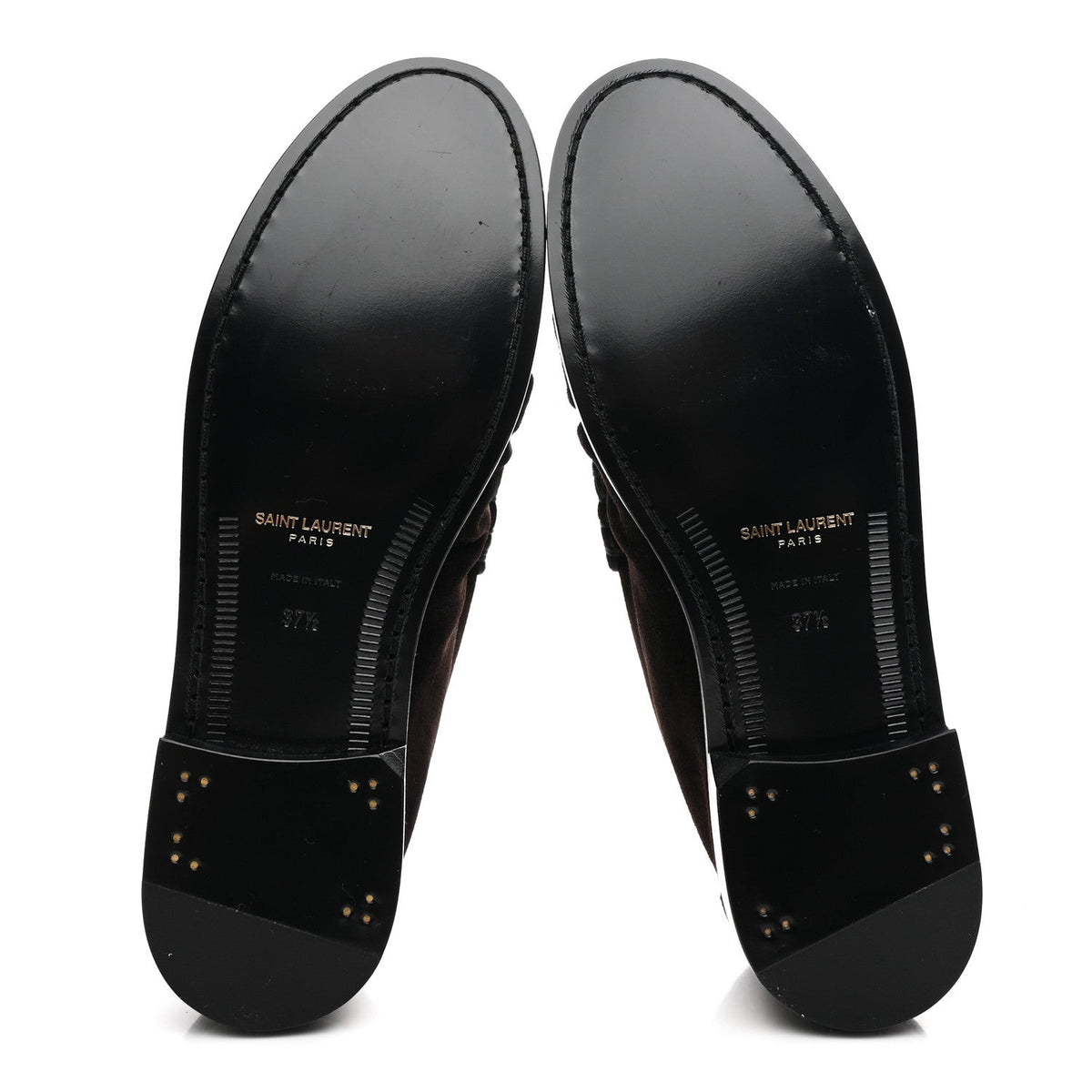 Suede Le Loafer 15 Penny Slippers 37.5 Dark Chocolate
