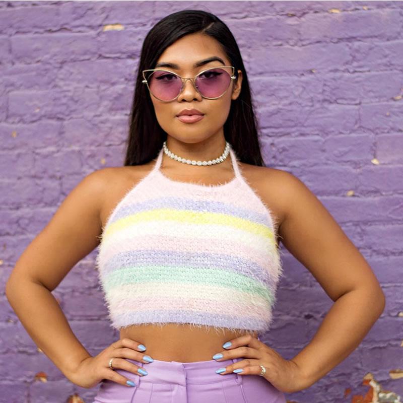 Oversize Women's Gradient Lens Wire Cat Eye Sunglasses A943