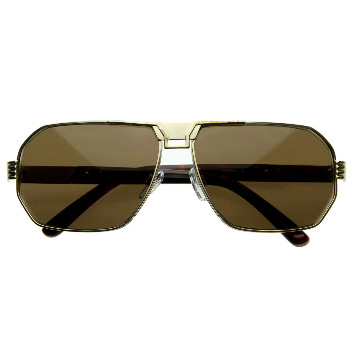 Mens Optical Quality Premium Square Metal Aviator Sunglasses 8364