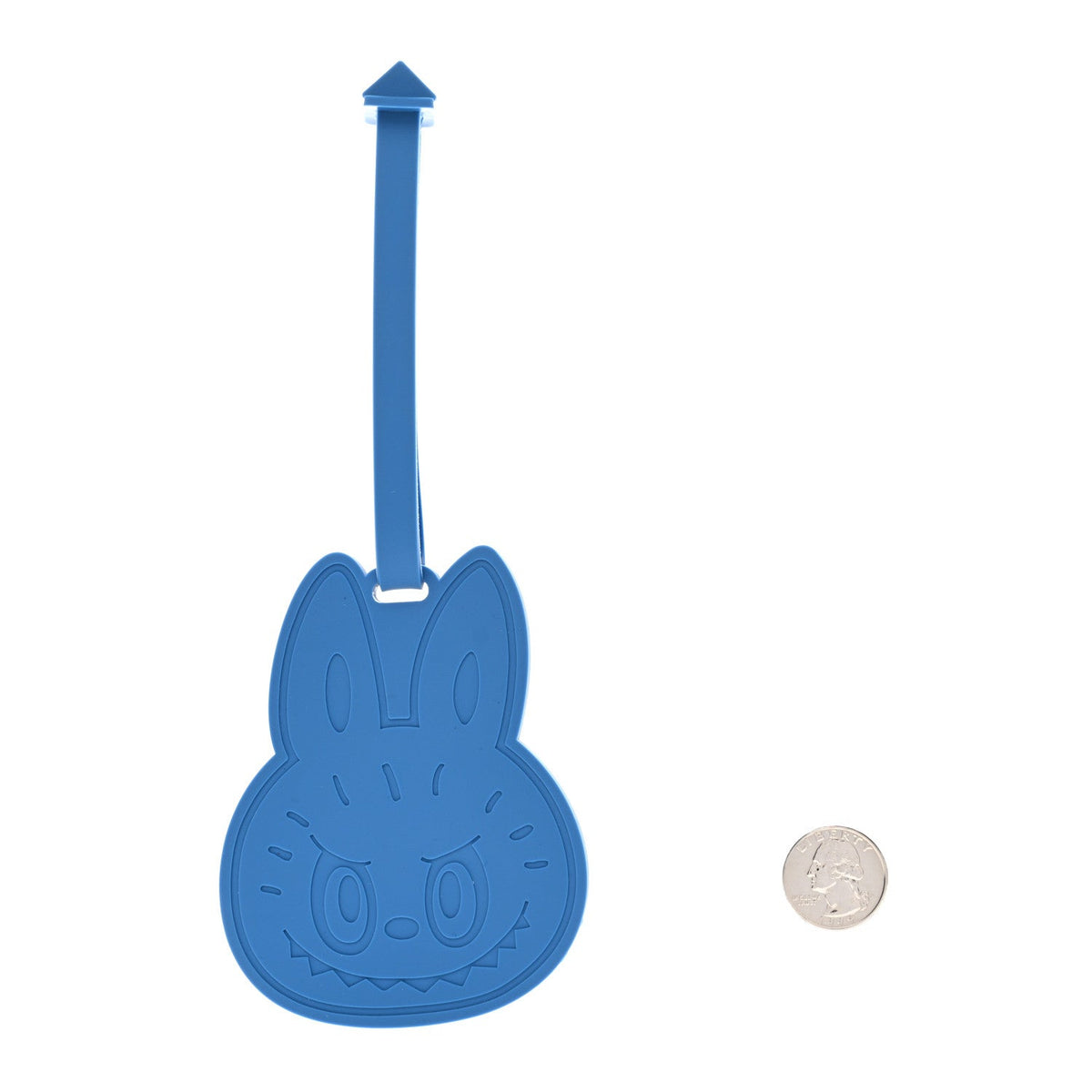 X KASING LUNG Rubber Labubu Bag Charm Blue
