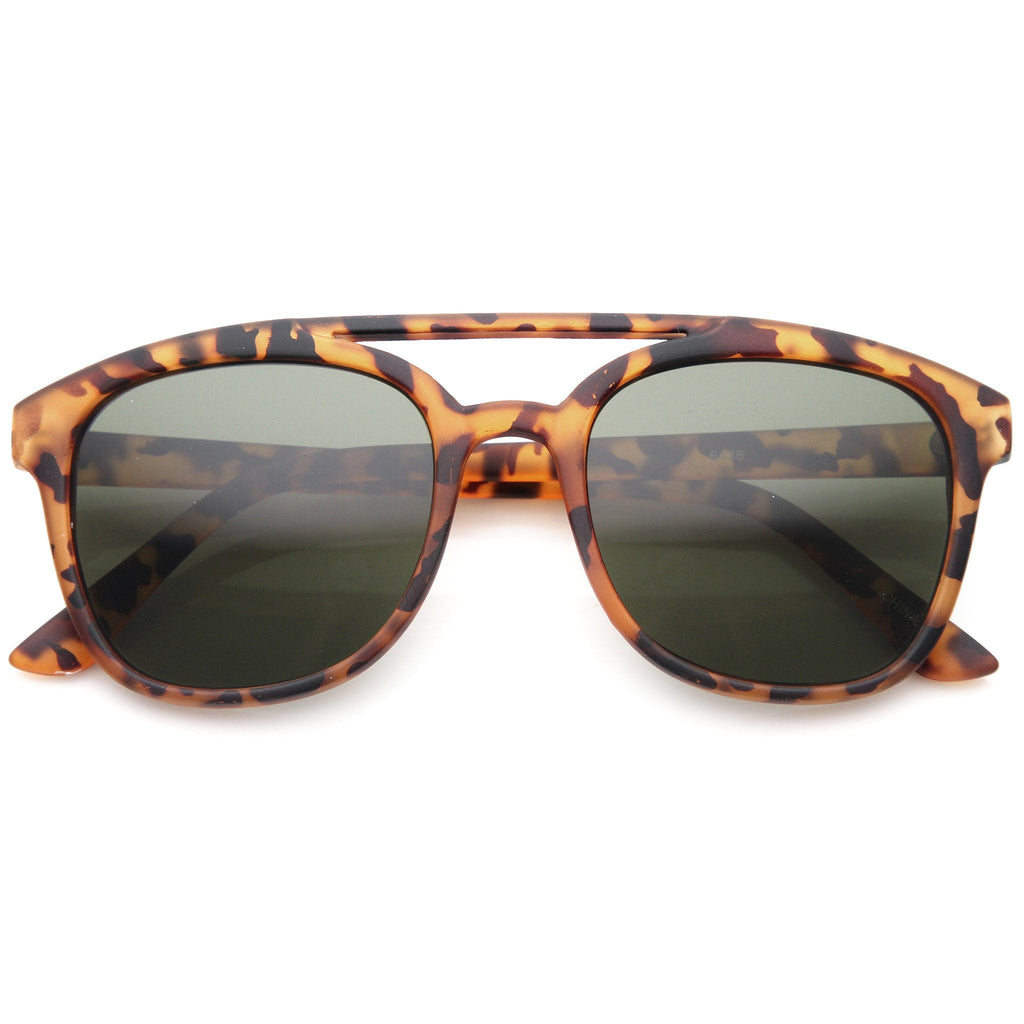 Indie Hipster Retro Square Aviator Sunglasses 9748
