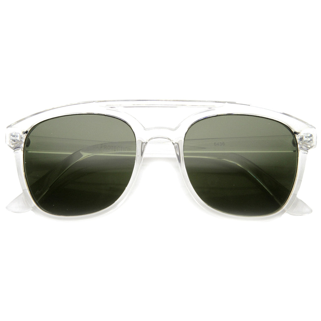Indie Hipster Retro Square Aviator Sunglasses 9748