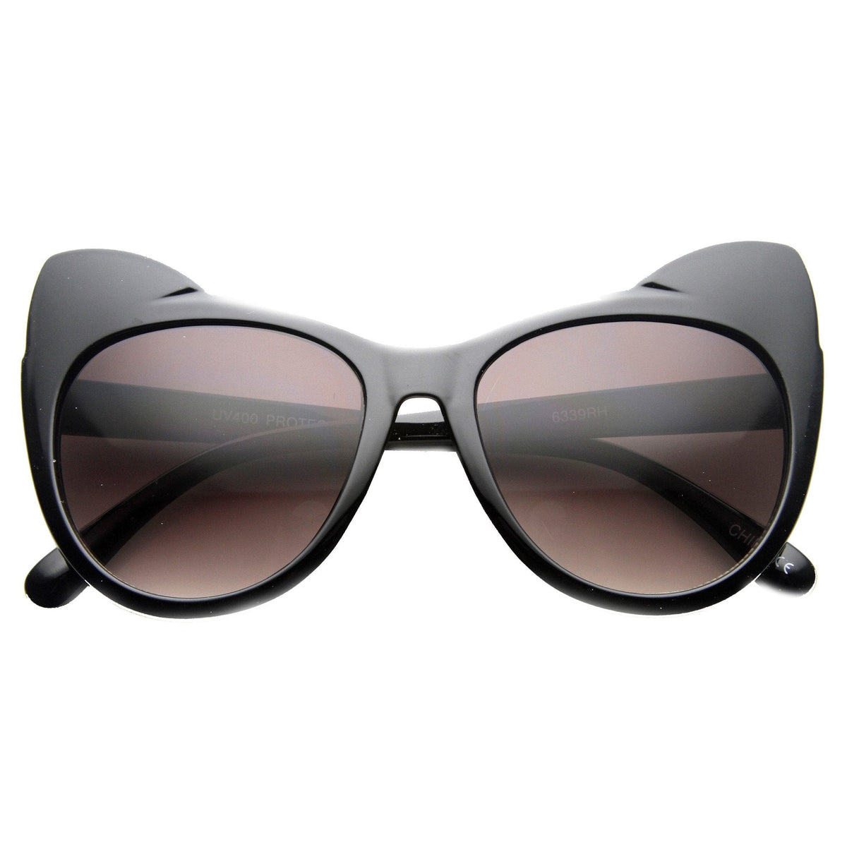 Women's Oversize Cat Eye Ear Tip Sunglasses 9692