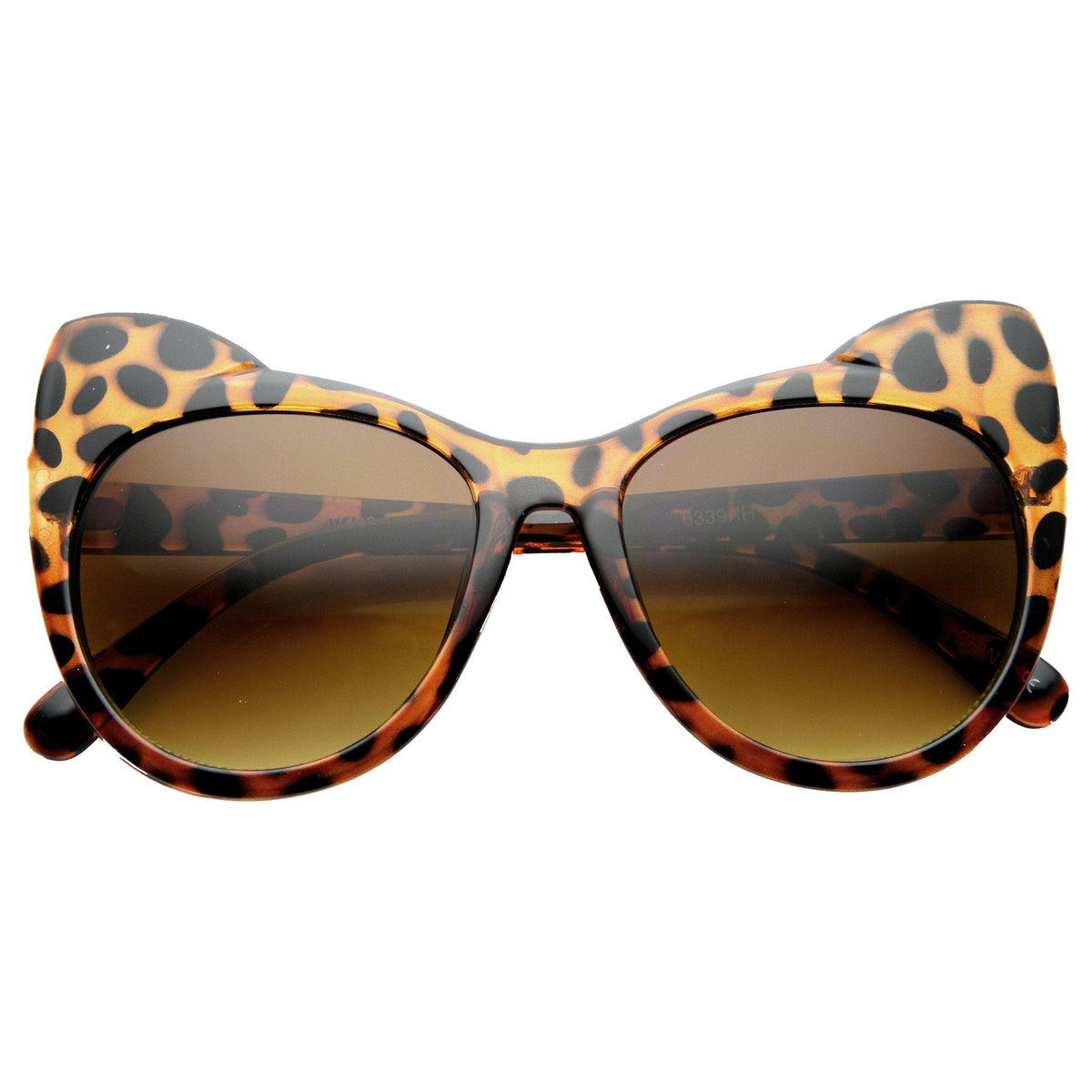 Women's Oversize Cat Eye Ear Tip Sunglasses 9692