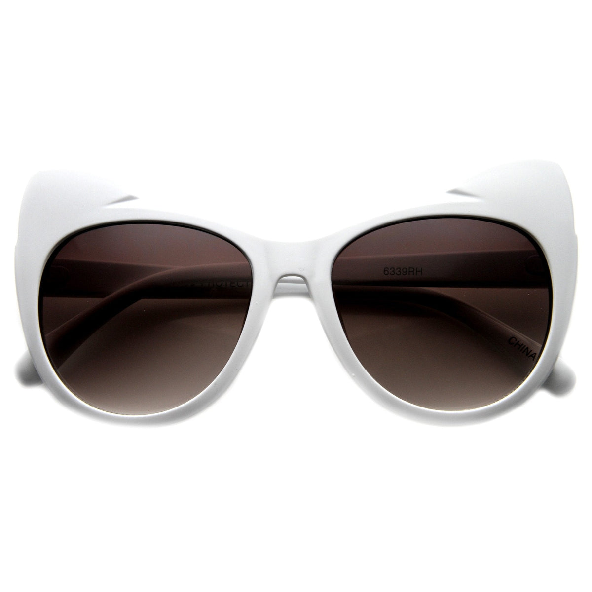 Women's Oversize Cat Eye Ear Tip Sunglasses 9692