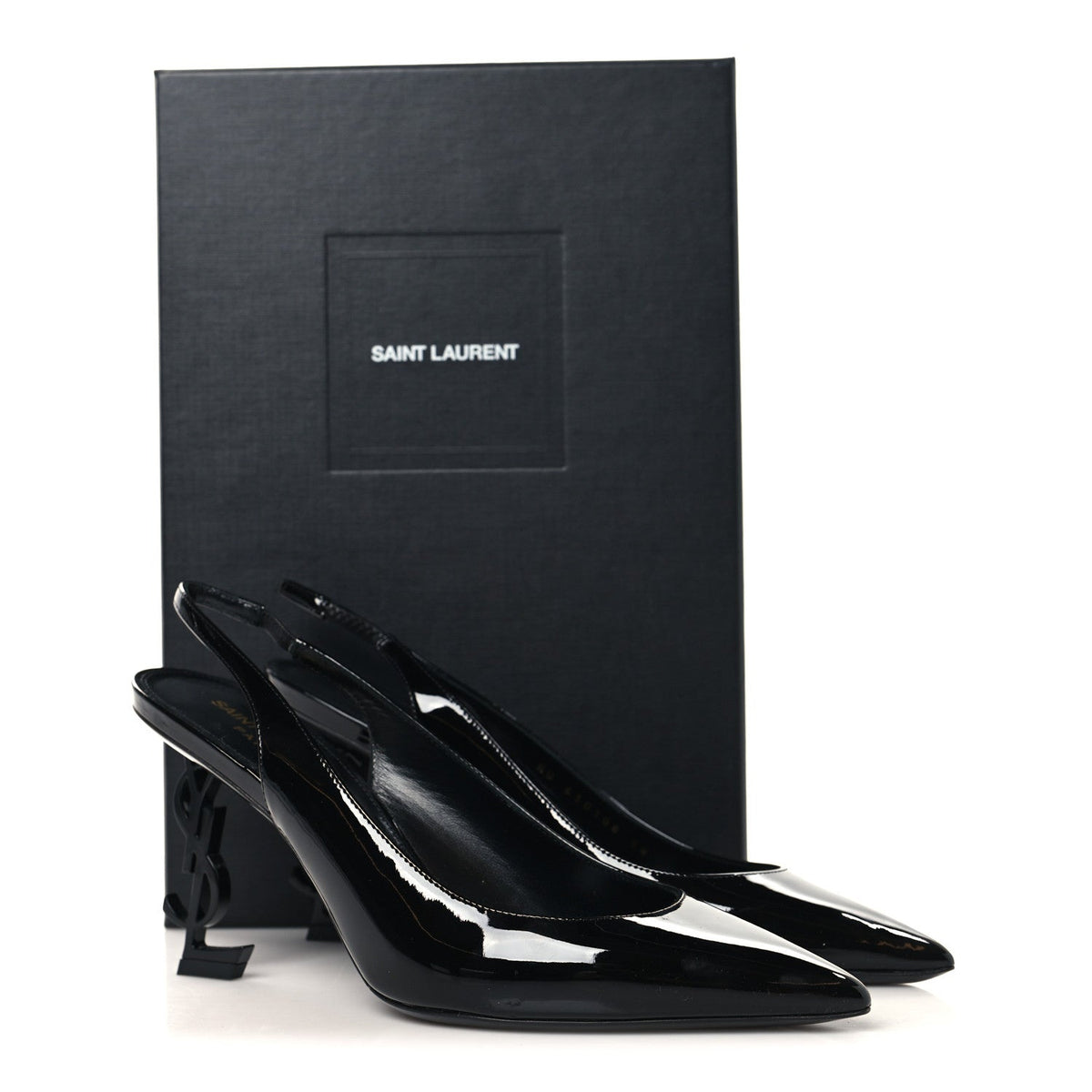 Patent Opyum 110 Slingback Pumps 38 Black