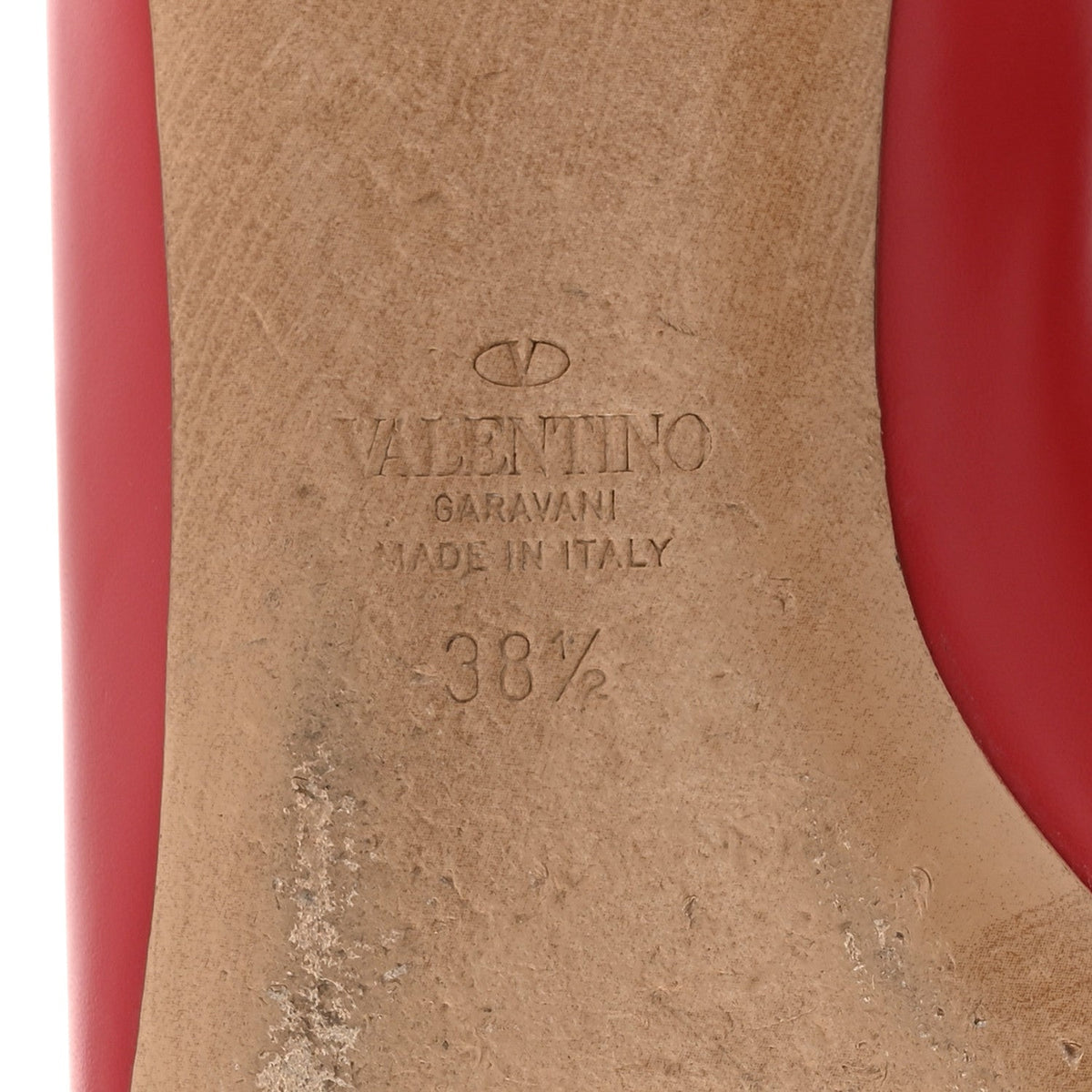 Nappa Vlogo Flats 38.5 Rouge Pur