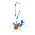 Milo Lambskin Grigri Rodeo Pegase Horse Bag Charm PM Vert Fizz Bleu Zanzibar Gold