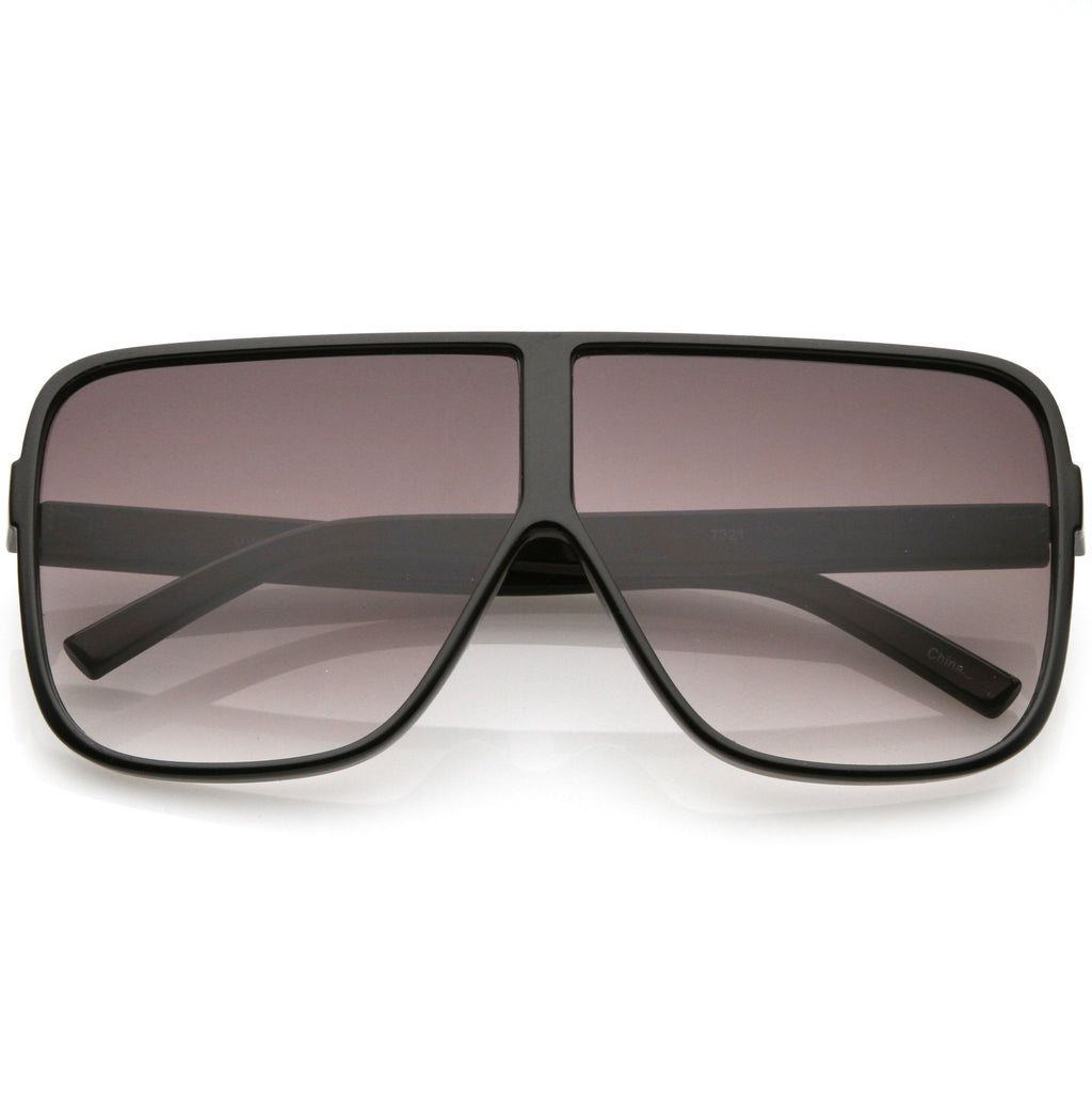 Retro Modern Oversize Square Flat Top Sunglasses C476