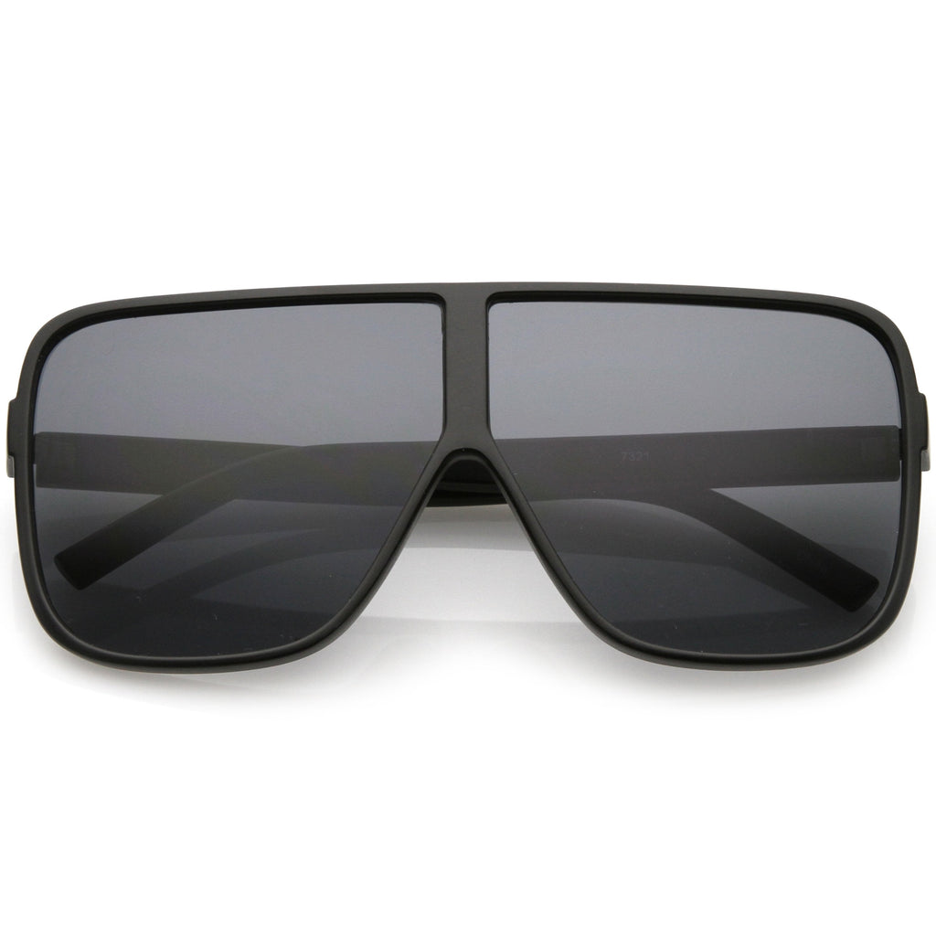 Retro Modern Oversize Square Flat Top Sunglasses C476