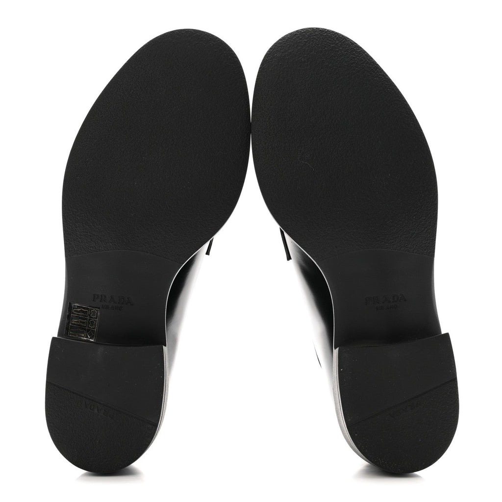 Spazzolato Calzature Donna 50mm Derby Loafers 39 Black